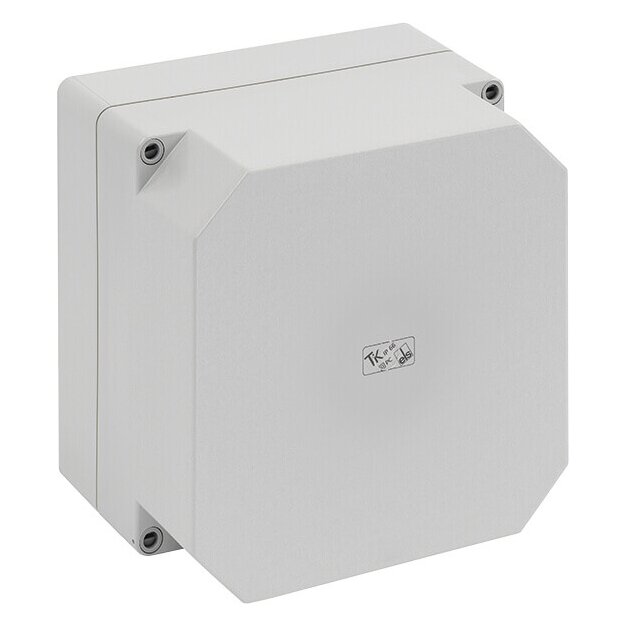 Spelsberg 12141301 Leergehäuse Schutzart IP66 Schlagfestigkeit IK08 Schutzklasse II Ui 690V AC Bemessungsisolationsspannung 1000V DC UL DLG DNV halogenfrei TK PC 1818-13f-o
