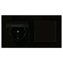 JUNG A IP 44 Set Schwarz: 2x A1520KLSW SCHUKO Steckdose...