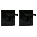 2x JUNG A IP 44 Set Schwarz: A1520KLSW SCHUKO Steckdose...