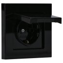 JUNG A IP 44 Set Schwarz: A1520KLSW SCHUKO Steckdose mit...