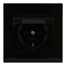 JUNG A IP 44 Set Schwarz: A1520KLSW SCHUKO Steckdose mit...