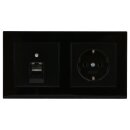 Jung Serie A Komplett-Set Schwarz: Cat.6A...
