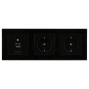 Jung Serie A Komplett-Set Schwarz: Cat.6A...