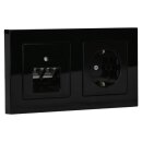Jung Serie A Komplett-Set Schwarz: Cat.6A...