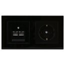 Jung Serie A Komplett-Set Schwarz: Cat.6A...