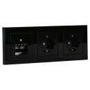 Jung Serie A Komplett-Set Schwarz: Cat.6A...