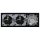 Jung Serie A Komplett-Set Schwarz: Cat.6A iso-Anschlussdose UAE-Cat.6A iso-8/8 Up 0 + A569-2BFPLUASW Abdeckung + 2x A1520SW SCHUKO Steckdose + A5583BFSW Rahmen 3-fach