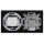 Jung Serie A Komplett-Set Schwarz: Cat.6A iso-Anschlussdose UAE-Cat.6A iso-8 Up 0 + A569-1PLUASW Abdeckung + TAE-Anschlussdose TAE 3x6 NFN Up 0 rw + A569PLTSW Abdeckung + A5582BFSW Rahmen 2-fach
