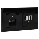 Jung Serie A Komplett-Set Schwarz: Cat.6A...