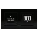 Jung Serie A Komplett-Set Schwarz: Cat.6A...