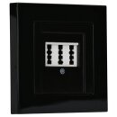 Jung Serie A Komplett-Set Schwarz: TAE-Anschlussdose TAE...