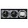 Jung Serie A Komplett-Set Schwarz: TAE-Anschlussdose TAE 3x6 NFN Up 0 rw + A569PLTSW Abdeckung f. TAE-Anschlussdose + 2x A1520SW SCHUKO Steckdose + A5583BFSW Rahmen 3-fach