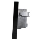 Jung Serie A Komplett-Set Schwarz: Antennensteckdose EDU 04 F + A561PLTVSW Abdeckung f. Antennen-Steckdose + A5581BFSW Rahmen 1-fach