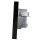 Jung Serie A Komplett-Set Schwarz: Antennensteckdose EDU 04 F + A561PLTVSW Abdeckung f. Antennen-Steckdose + A5581BFSW Rahmen 1-fach