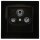 Jung Serie A Komplett-Set Schwarz: Triax EDA 302 F Antennendose 3-Loch Stichdose SAT/TV/R + A561PLSATSW Abdeckung f. SAT-TV-Steckdose + A5581BFSW Rahmen 1-fach
