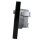 Jung Serie A Komplett-Set Schwarz: Triax EDA 302 F Antennendose 3-Loch Stichdose SAT/TV/R + A561PLSATSW Abdeckung f. SAT-TV-Steckdose + A5581BFSW Rahmen 1-fach