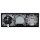 Jung Serie A Set Schwarz:  Antennensteckdose EDU 04 F + A561PLTVSW Abdeckung + Cat.6A iso-Anschlussdose iso-8/8 Up 0 + A569-2BFPLUASW Abdeckung + A1520SW Steckdose + A5583BFSW Rahmen 3-fach