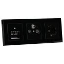 Jung Serie A Komplett-Set Schwarz: Triax EDA 302 F...