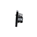 Jung Serie A Komplett-Set Schwarz: Triax EDA 302 F Antennendose 3-Loch + A561PLSATSW Abdeckung + Cat.6A iso-Anschlussdose iso-8/8 Up 0 + A569-2BFPLUASW Abdeckung + A1520SW Steckdose + A5583BFSW Rahmen 3-fach