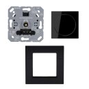 Jung Serie A Komplett-Set Schwarz: 1730DD Drehdimmer...