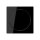 Jung Serie A Komplett-Set Schwarz: 1730DD Drehdimmer Standard LED + A1740SW Abdeckung mit Drehknopf + A5581BFSW Rahmen 1-fach