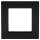 Jung Serie A Komplett-Set Schwarz: 1730DD Drehdimmer Standard LED + A1740SW Abdeckung mit Drehknopf + A5581BFSW Rahmen 1-fach