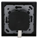 Jung Serie A Komplett-Set Schwarz: 1710DE Tastdimmer Standard LED + A1700SW Steuertaste Standard + A5581BFSW Rahmen 1-fach