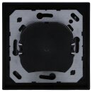Jung Serie A Komplett-Set Schwarz: TRDA1790SW Raumtemperaturregler mit Display Standard + A5581BFSW Rahmen 1-fach