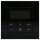 Jung Serie A Komplett-Set Schwarz: TRDA1790SW Raumtemperaturregler mit Display Standard + A5581BFSW Rahmen 1-fach