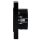 Jung Serie A Komplett-Set Schwarz: TRDA1790SW Raumtemperaturregler mit Display Standard + A5581BFSW Rahmen 1-fach