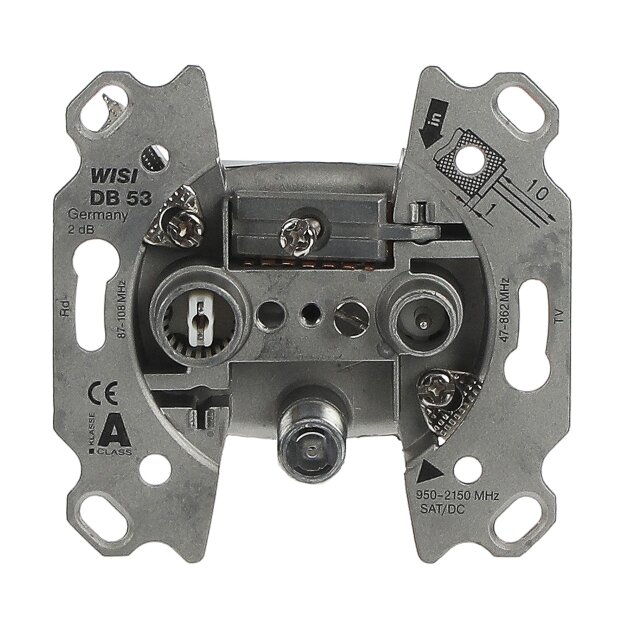 Busch-Jaeger 0232-102 Antennendosen-Einsatz 3 Loch Stichdose 3 Loch - Stichdose 2CKA000230A1550