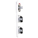 Jung Serie CD Komplett-Set Alpinweiß: CD590WW Wippe f. Schalter/Taster + 506U Wippschalter Universal + 2x CD1520KIWW SCHUKO Steckdose m. Berührungsschutz + CD583WW Rahmen 3fach