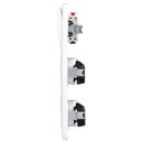 Jung Serie CD Komplett-Set Alpinweiß: CD590WW Wippe f. Schalter/Taster + 506U Wippschalter Universal + 2x CD1520WW SCHUKO Steckdose + CD583WW Rahmen 3fach