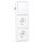 Jung Serie CD Komplett-Set Alpinweiß: CD590WW Wippe f. Schalter/Taster + 506U Wippschalter Universal + 2x CD1520WW SCHUKO Steckdose + CD583WW Rahmen 3fach