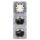 Jung Serie CD Komplett-Set Alpinweiß: CD590WW Wippe f. Schalter/Taster + 506U Wippschalter Universal + 2x CD1520WW SCHUKO Steckdose + CD583WW Rahmen 3fach