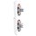 Jung Serie CD Komplett-Set Alpinweiß: 2x CD590WW Wippe f. Schalter/Taster + 2x 506U Wippschalter Universal + CD582WW Rahmen 2fach