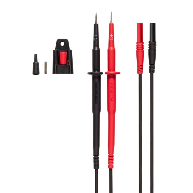 BENNING 10217842 Messleitungssatz 7-tlg CM 1-4 1,40 m 2 mm Messspitzen 4 mm Sicherheitskontakt CAT IV 600 V / CAT III 1000 V (mit Aufsteckkappen)