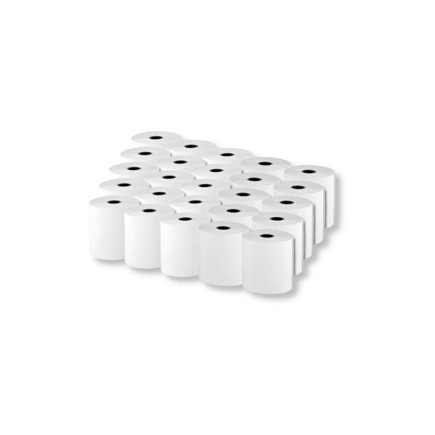 BENNING 10225407 Thermopapierrolle 58 mm x 33 m 1 VPE = 20 Rollen Für gängige Thermodrucker/Bon‑Druck kompatibel mit Standardrollenhaltern einfache Lagerung