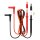 BENNING 10231315 Silikon-Sicherheitsmessleitungen 6-teilig (Rot/Schwarz) 2 mm/4 mm Messspitzen 1 m 4 mm Sicherheitsstecker CAT IV 1000 V 10 A