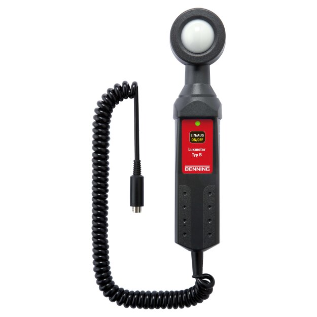 BENNING 44111 Luxmeter Typ B als Adapter für IT 200/IT 130 Messbereich 0,01 lx–20 klx analoge Anzeige Klasse B Genauigkeit ±5% – für Planung und Prüfung