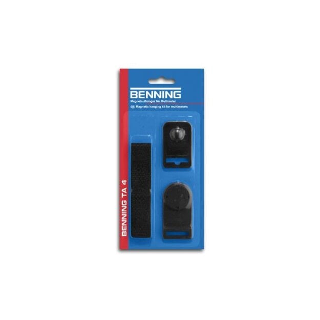 BENNING 44120 TA 4 Magnetaufhänger 3‑teilig (Magnethalter Adapter Riemen) Set zur nicht‑permanenten Befestigung an Schaltschränken Maschinen und Anlagenteilen TA 4