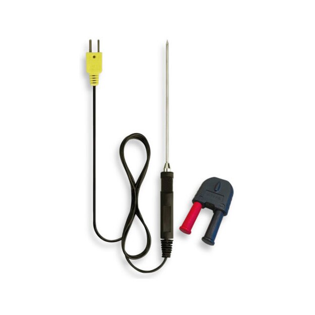 BENNING 44121 K-Typ Einstichfühler aus V4A (AISI 316L) für Einstechmessungen in weich‑plastischen Medien Flüssigkeiten und Gasen Messbereich −196 °C bis +800 °C K-Typ
