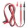 BENNING 44146 Sicherheitsmessleitungen 2 mm (L=18 mm) 2-tlg Rot/Schwarz 1,40 m Silikonisoliert 4 mm Sicherheitsstecker 10 A CAT IV 600V/CAT III 1000V (mit Schutzkappen)