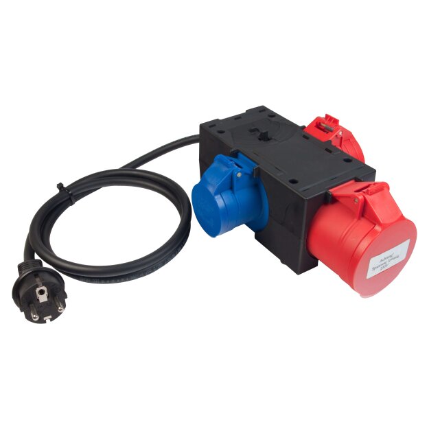 BENNING 44147 Passiver Messadapter für ein- und dreiphasige Verbraucher zur RPE- RISO- und IEA-Prüfung CEE 16/32A & Schutzkontakt CAT II (300 V) IP40