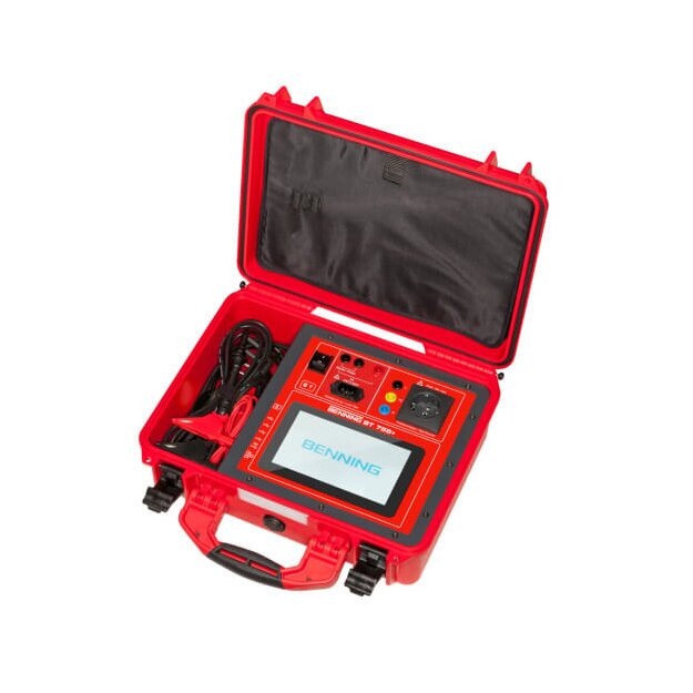 BENNING 50332 ST 755+ Gerätestester für Prüfungen nach DIN EN 50678/50699 und DIN VDE 0751‑1 7" Touch Isolationsmessung 0,1 MΩ–100 MΩ Schutzleiter 0,05–10 Ω PRCD‑Test WLAN/Bluetooth SD/USB Akkubetrieb