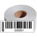 BENNING 756303 Stark haftende PVC-Barcodeetiketten...