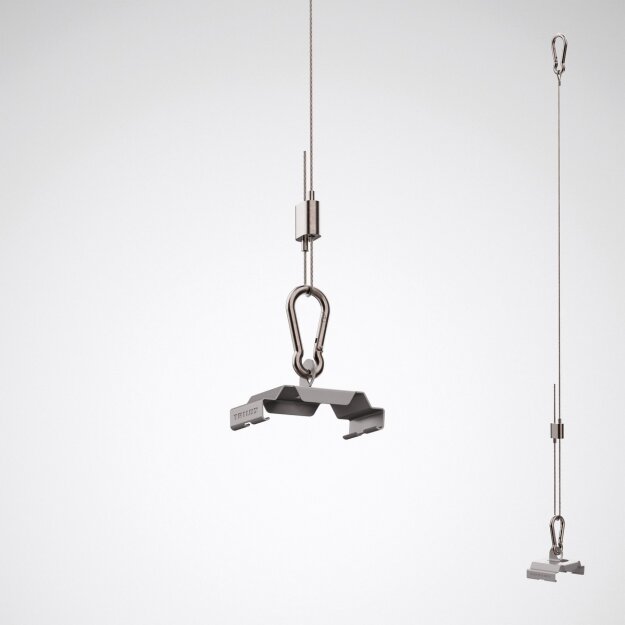 Trilux 9653800 Seilabhängung A01DSXK/1500 078 03 Aluminium