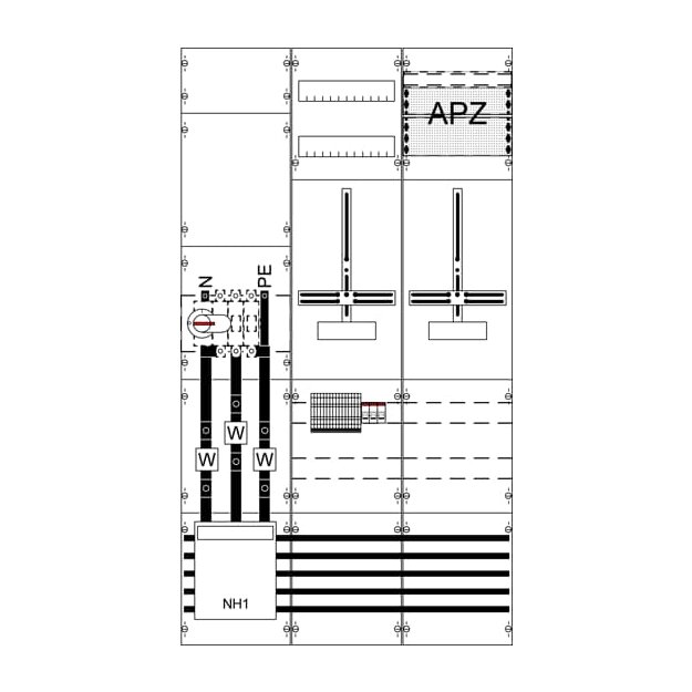 Striebel 2CPX056026R9999 M+W 9RE/3FB Komplettfeld mit WF39KW14