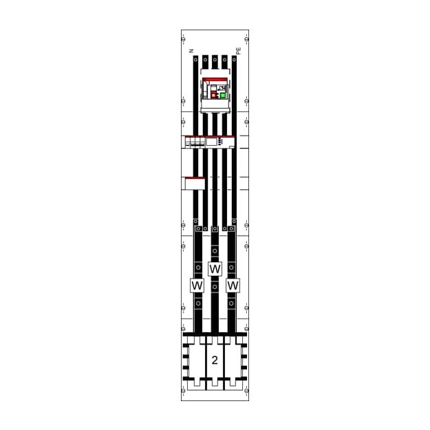 Striebel 2CPX056022R9999 Wandlerfeld mit Netzschutz XT4 WF19NU5