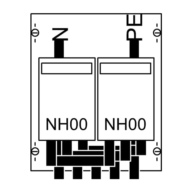 Striebel 2CPX056031R9999 Ausrüstsatz 2x NH00 im anlage WZA12
